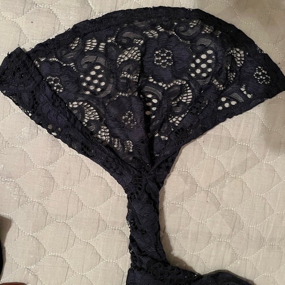 ROBBIE BEE~LACE DRESS~PULLOVER~NAVY~S - Picture 5 of 6